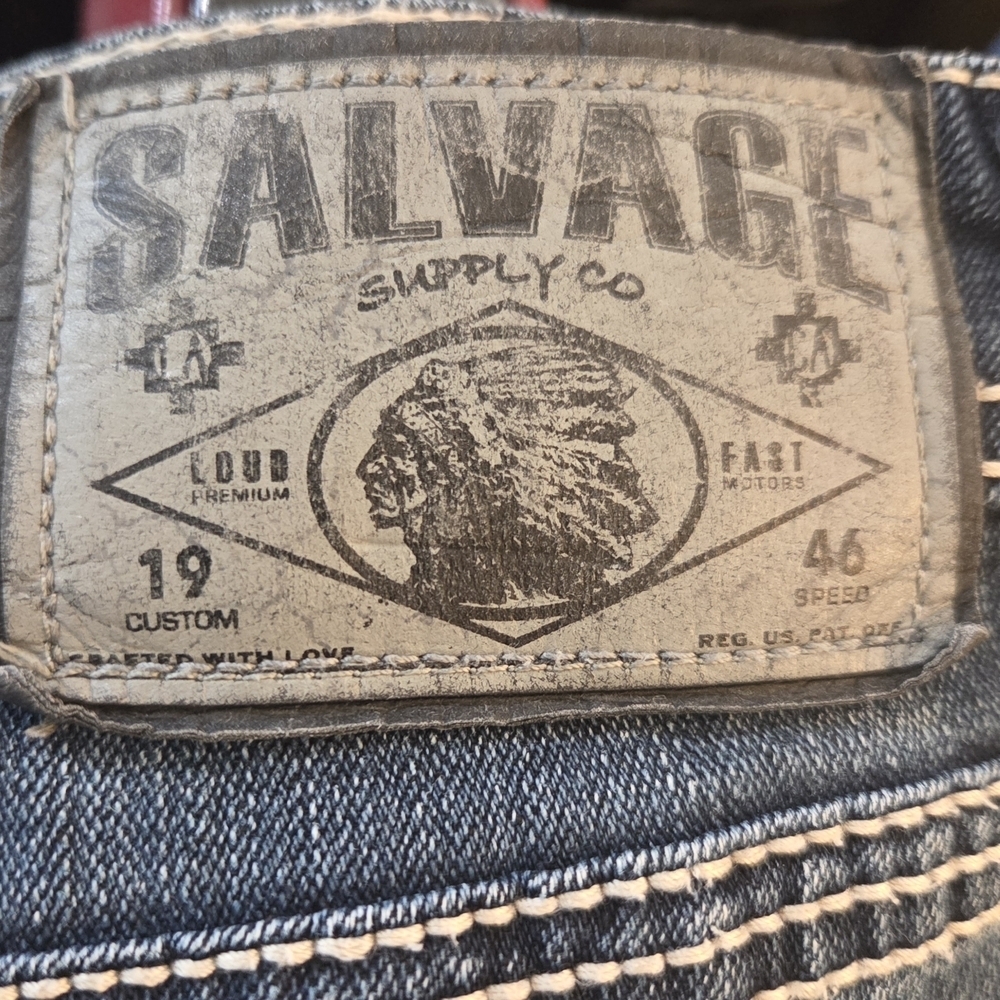 Salvage Mayhem Bootcut Jeans Designed For Buckle Size 36 - Picture 5 of 11